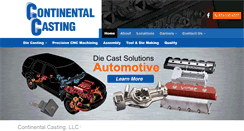 Desktop Screenshot of continentalcasting.com
