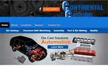 Tablet Screenshot of continentalcasting.com